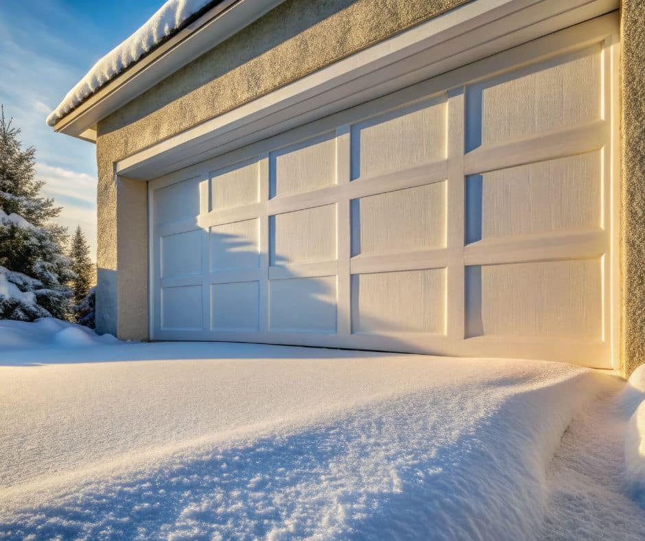 snowwy garage door